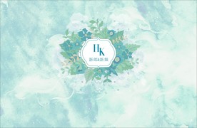 白绿大理石纹婚礼