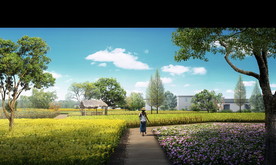 美丽乡村田园景观设计效果图