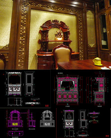 中式佛龛CAD图库