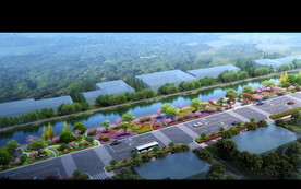 滨水道路景观设计效果图