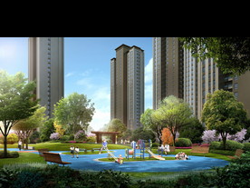 小区景观设计效果图