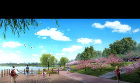 滨水绿化景观设计效果图