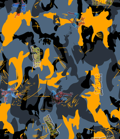 迷彩 泥点 蜘蛛