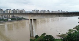 金沙江大桥航拍素材