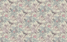 手绘热带雨林猕猴背景墙