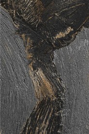 现代侘寂风金色油画玄关装饰画