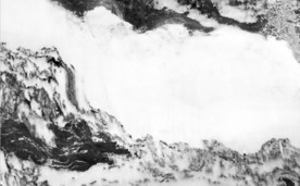 现代北欧水墨山大理石拼花背景墙