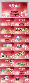 生日快乐生日派对纪念册PPT