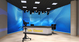 电视台演播室室内设计案例效果图