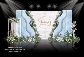 蓝色婚礼 蓝白婚礼