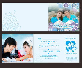 折叠式个性喜帖