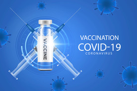 新冠病毒疫苗矢量海报