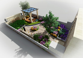 庭院景观设计案例效果图