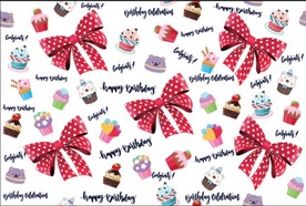 蝴蝶结 蛋糕 卡通 四方连线