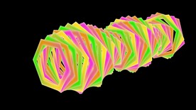 立体3D六边形旋转动态视频