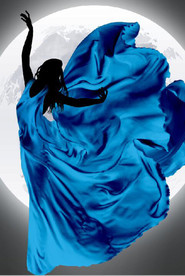 现代北欧蓝色裙舞蹈美女装饰画