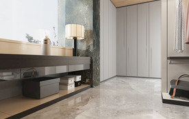 岩板瓷砖空间效果图 凯尔特灰