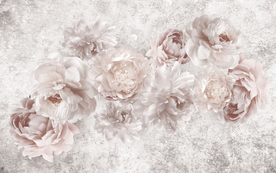 欧式复古花卉背景墙