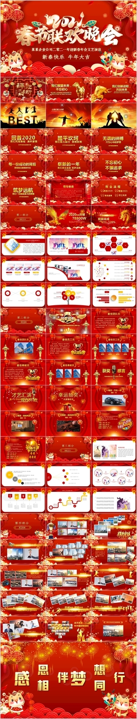 2021春节联欢晚会年会PPT