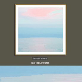 抽象油画装饰画轻奢手绘极简画