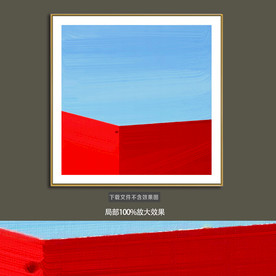 抽象油画装饰画轻奢手绘极简画