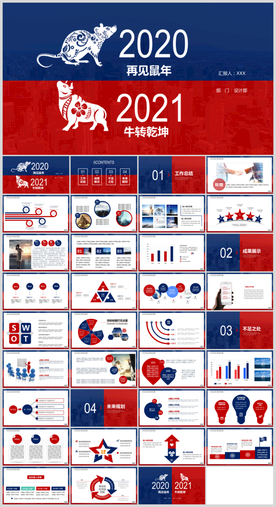 简约工作汇报PPT