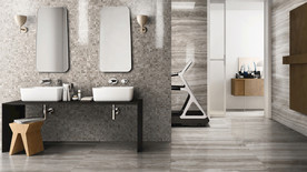 岩板瓷砖空间效果图 玛瑙