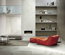 岩板瓷砖空间效果图 经典