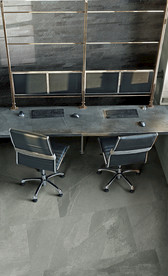 岩板瓷砖空间效果图 自然竹烟