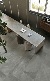 岩板瓷砖空间效果图 自然竹烟