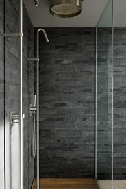 岩板瓷砖空间效果图 自然黛蓝