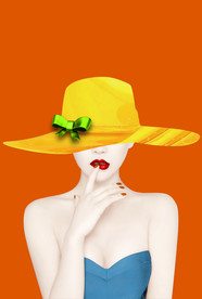 爱马仕美女装饰画