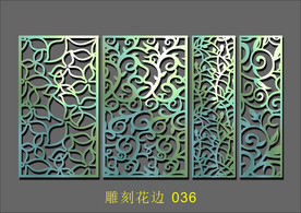 吊顶镂空 边框 雕刻 隔断中式