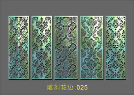 吊顶镂空 边框 雕刻 隔断