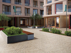 仿古砖瓷砖空间效果图