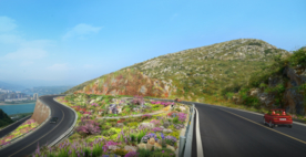 岩石花境景观设计