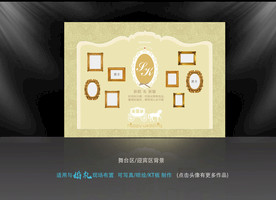 欧式婚礼  欧式照片墙