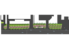 道路绿化景观设计平面图