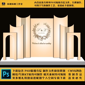 28 婚礼现场KT板布置