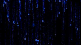 蓝色科技数码数字流