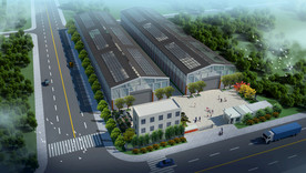 工厂规划设计案例鸟瞰图