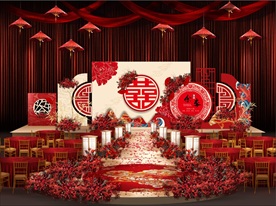 红色中式婚礼