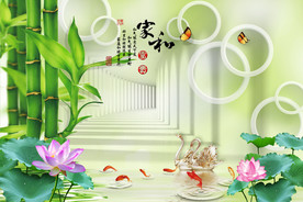 现代简约电视背景墙