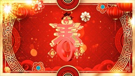 红色大气新年视频素材