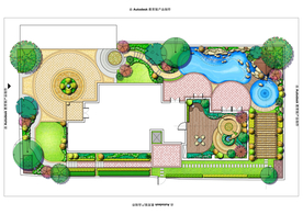 别墅庭院景观设计平面图