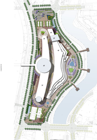 滨水广场景观规划设计平面图