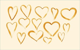 金色爱心