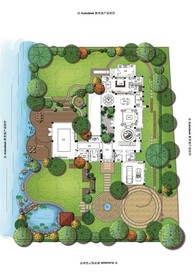 别墅庭院景观设计平面图