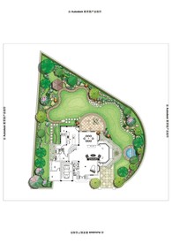 别墅庭院景观设计平面图