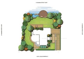 别墅庭院设计平面图